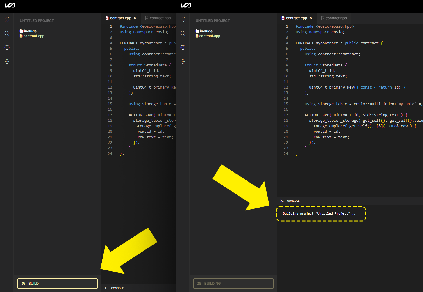 Vaulta Web IDE