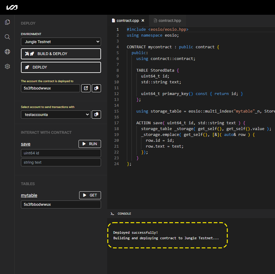 Vaulta Web IDE